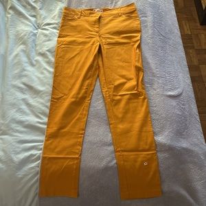 Nanette Lenore stretch skinny pants in mustard yellow. Never worn, no tags.